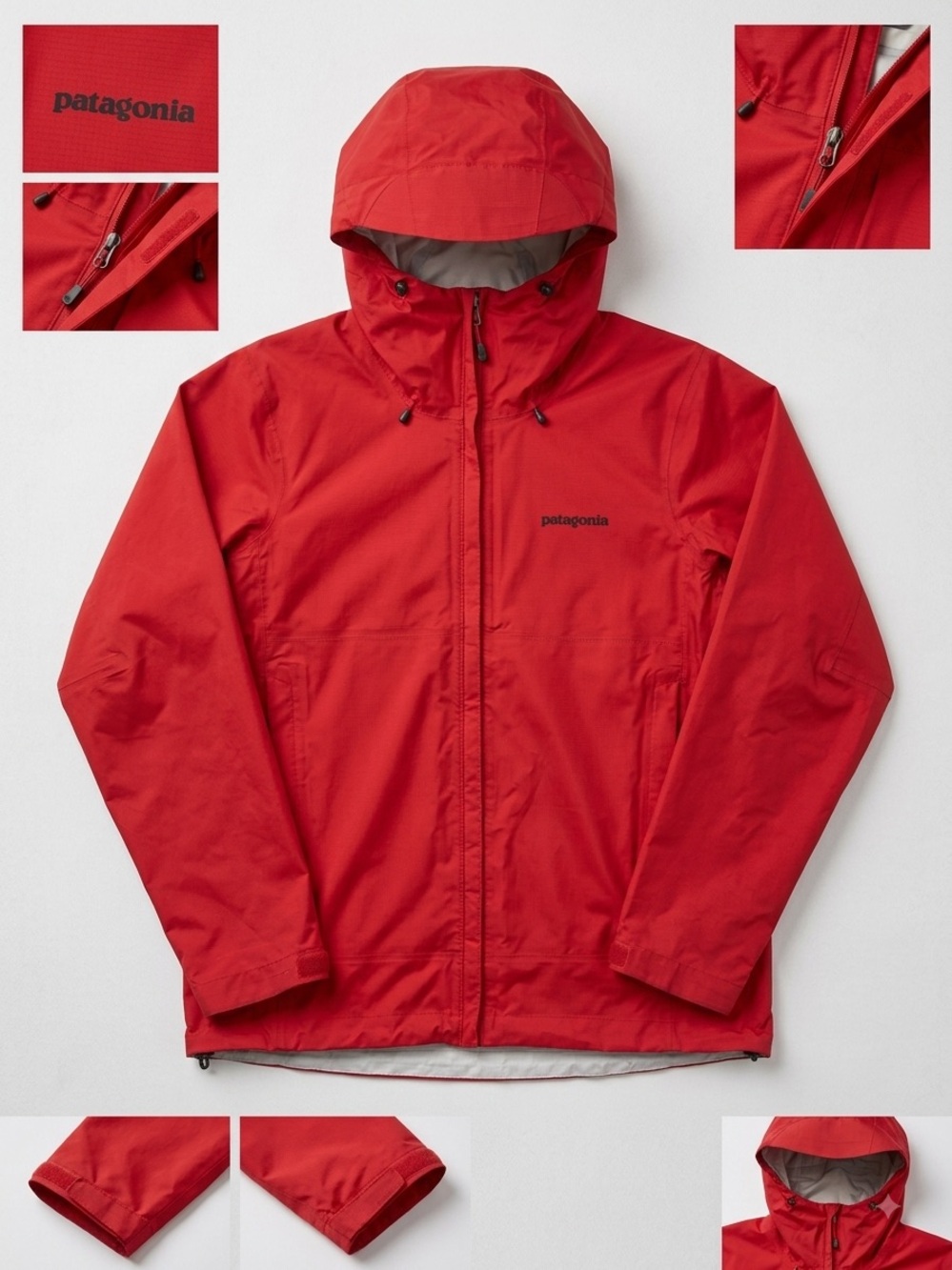 Patagonia Men’s Torrentshell 2.5L Waterproof Rain Jacket Red - Size Medium